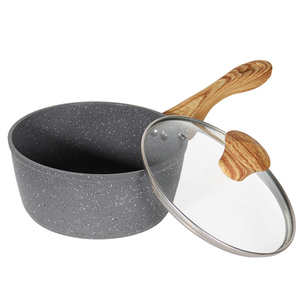 Juego de Utensilios de Cocina de Aluminio Forjado Clásico de 10 Piezas, Popular Cacerola y Sartén Antiadherentes de Mármol para Cocinar en Casa - Product Image 3
