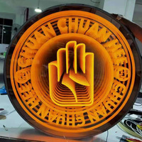 Letrero de Neón Personalizado con Espejo Infinito 3D, Luz LED RGB Circular con Efecto de Profundidad en Capas para Decoración de Cafés, Bares y Espacios Creativos