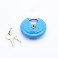 Étanche Durable disque rond cadenas surjeteuse clé 70MM haute sécurité auto-stockage peinture en aérosol acier inoxydable petit