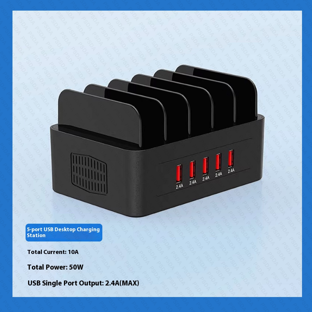 5 Support de Montage USB [100W] -Noir