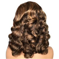 Perruques Lace Front Ondulées 14 Pouces Cheveux Brésiliens Vierge Non Traités Alignés sur les Cuticules pour Femmes Noires – Vente en Gros
