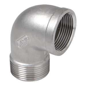 Accesorio de Tubería de Codo de 90 Grados Roscado Macho/Hembra de Acero Inoxidable de 3/4\" para Tubos de Acero Inoxidable - Product Image 1