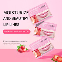 Masque Rose aux Essences Végétales pour les Lèvres Hydratant Éclaircissant Anti-Rides Élimine les Peaux Mortes Fourniture OEM