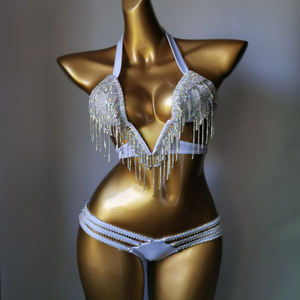 فاخر مثير نبيل بيكيني قطعتين الماس حجر الراين حار بيع ليلة & ملابس السباحة - Product Image 3