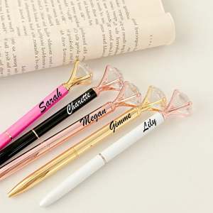 Stylo bille promotionnel personnalisé en aluminium durable avec logo gravé, encre bleue et noire, diverses couleurs, métal - Product Image 4