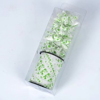 Weihnachtliche Dekorative Sternblume Buntes Weihnachtsmuster Ornament für Festliche Dekoration und Einfache Geschenkverpackung