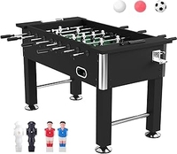 Table de baby-foot autoportante en MDF de 60 pouces, noire, robuste, avec porte-gobelets, idéale pour bars et salles de jeux – Vente directe usine, best-seller