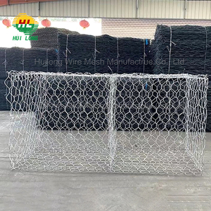 Mạ kẽm nhúng nóng <span class=keywords><strong>PVC</strong></span> tráng lục giác gabion Giỏ dây lưới đá lồng tường gabion hộp với cắt và uốn dịch vụ - Product Image 3