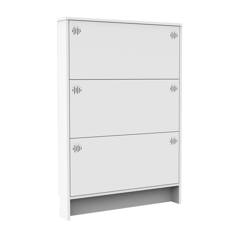 High end modern school dormitory hotel steel shoe storage cabinet home furniture white shoes locker