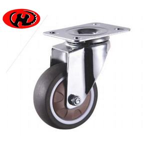 Cama de bebé <span class=keywords><strong>Mini</strong></span> TPR <span class=keywords><strong>Ruedas</strong></span> 1 "1,25" 1,5 "Rueda giratoria TPE de 2 pulgadas - Product Image 4