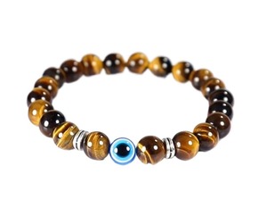 Pulsera de Piedras Naturales con Diseño de <span class=keywords><strong>Ojo</strong></span> de Diablo, Accesorio de Joyería <span class=keywords><strong>para</strong></span> Hombre y Mujer - Product Image 1