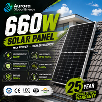 Panneau solaire haute puissance 660W avec paramètres électriques optimisés pour les installations solaires professionnelles