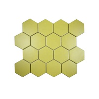 Carrelage mural intérieur moderne en terre cuite hexagonale rouge - Mosaïque pour cuisine et salle de bain