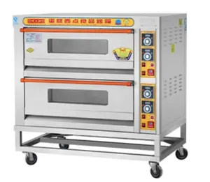 Electric deck double layer electric commercial pizza oven