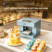 Impresora de corte automático de fondant, impresora comestible de corte automático, impresión y corte integrados para la creación de adornos personalizados para pasteles de boda