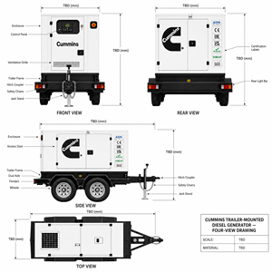 เครื่องกำเนิดไฟฟ้าดีเซลแบบเงียบ UK PERKINS 30kw 40kw 50kw 80kw 90kw 100kw ขับเคลื่อนด้วยเครื่องยนต์ Cummins Weichai Yuchai Deutz Kofo - Product Image 3