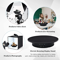 Support de plateau tournant motorisé 20CM avec télécommande 360° °   Plateforme rotative pour la présentation et la photographie de produits, bijoux, miniatures