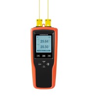 YET-620L Plastic Dual-Channel Digital Temperature Recorder LCD K-Type Thermocouple Max/Min/Average Functions Industrial