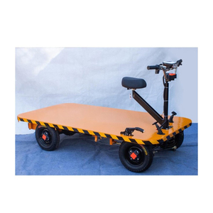 <b>Battery</b> Operated Electric <b>Flat</b> Cart With Steering Wheel - Product Image 2