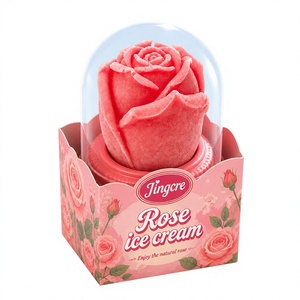 Helado de Frutas 3D Viral Realista con Sabor a Chocolate y Rosa, Puré de Frutas Naturales, Certificado HALAL, Caja de 12 Unidades - Product Image 1