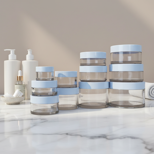 Custom-Designed 50/60/100/120/150/200/250ml PET Plastic <b>Clear</b> Cosmetic Packaging Jar with Plastic Screw Lid For Skin Care - Product Image 1