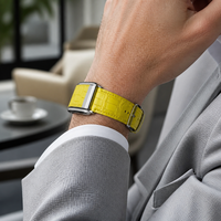 Bracelet de remplacement en cuir d'alligator véritable prêt à être expédié pour montre connectée Whoop 5.0, options multicolores, réglable