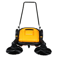 Nettoyeur de sols manuel à pousser CleanHorse K5 à double brosse, nouvelle machine de nettoyage pour sols intérieurs et routes