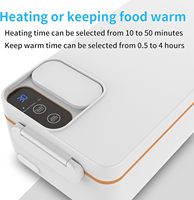 Kabellose Typ-C-Lade-Elektrische Lunchbox Speisenwärmer Ohne Wasser Tragbare Beheizte Lunchbox mit HD-Digitalanzeige