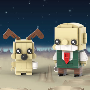 MOC7513 Wallace & <span class=keywords><strong>Gromit</strong></span> 195ชิ้นอิฐหัวสี่เหลี่ยมอิฐดินเหนียวภาพยนตร์การ์ตูนประกอบโมเดลพลาสติก DIY อาคารบล็อกของเล่นของขวัญสำหรับเด็ก - Product Image 2