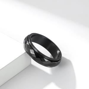 Unisex Titanium Steel <b>Ring</b> Geometric Shape Rotating Band For Men And Women Jewelry Gift - Product Image 3