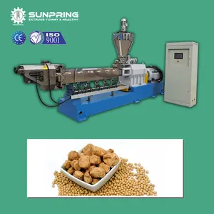 Máquina texturizada de grãos de soja, máquina extrusora de proteína de soya para produção de alimentos