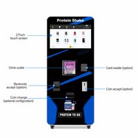 Distributeur automatique de protéines en poudre Mova Smart, écran tactile industriel de 18,5 pouces, acier inoxydable, pour salle de sport et fitness