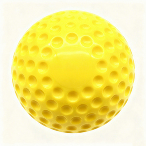 Máquina de lanzamiento de béisbol con hoyuelos, entrenamiento de <span class=keywords><strong>pelota</strong></span>, softbol, práctica al aire libre, Material de PU, <span class=keywords><strong>pelota</strong></span> <span class=keywords><strong>amarilla</strong></span> - Product Image 1