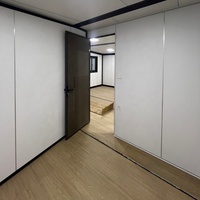 Casa Contenedor Portátil Plegable de 2 Dormitorios, Lista para Habitar, de Acero Galvanizado con Puerta Doble de Vidrio, Ideal para Vacaciones, Más Vendida