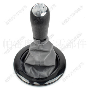 Poignée de levier de vitesse Renault Clio III Mk3 6 vitesses en cuir, design ergonomique pour Megane 2005-2009 - Product Image 4