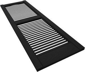 Fenêtres en vinyle noir stores cathédrale standard haut meneau central fenêtre persienne ouverte volets en vinyle - Product Image 3