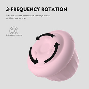 Masajeador de senos de silicona con rotación de 10 frecuencias, estimulador de nave espacial pequeña para masturbación femenina, pezón de senos vibrador - Product Image 3