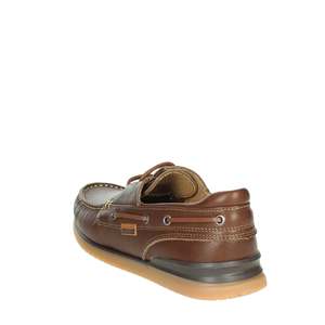 Chaussures bateau pour homme Baerchi en cuir marron à lacets 3150, pour un usage décontracté - Product Image 1