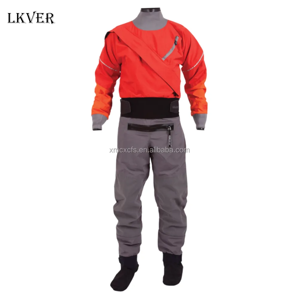 LKVERネオプレンドライスーツドライスーツ男性用カヤック防水ウォーターレスキュー3層ドライスーツダイビングウォータースポーツスーツ