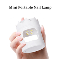 Mini Lampe UV LED 18W 6 LED pour Ongles, Portable USB Type-C, Séchoir à Gel pour Manucure à Domicile, Salon, DIY, Débutants en Nail Art