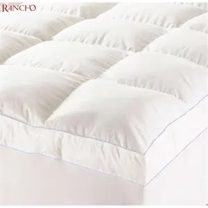 100% 棉质毡垫床垫防水绗缝床垫保护罩由特厚