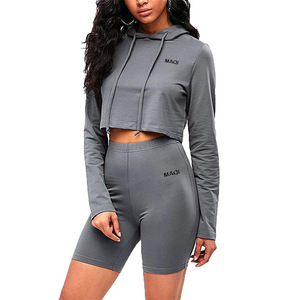 Conjuntos de yoga y jogging personalizados para <span class=keywords><strong>mujer</strong></span> 2026, 2 piezas, ajustados, ropa de calle a la moda, ropa de gimnasio, conjunto deportivo sexy. - Product Image 5