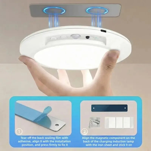 Lampada da Soffitto con Sensore di Movimento, Ricaricabile USB Type-C, Luce Magnetica Wireless, Lampada da Parete con Telecomando, Luce Notturna LED per Cucina e Guardaroba - Product Image 4