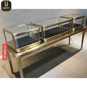 ตู้โชว์ภายในที่ทันสมัยกำหนดเองสำหรับสร้อยคอเครื่องประดับนาฬิกาเคาน์เตอร์แว่นตาพร้อมเคาน์เตอร์กระจกปกคลุมด้วยเคาน์เตอร์ - Product Image 3