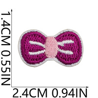 Mini Patchs Brodés Thermocollants Motifs Cerise, Voiture, Fleur, Arc-en-ciel, Cœur pour Accessoires DIY