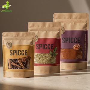 Bolsas de Plástico para Alimentos con Ventana Transparente, Impresión Personalizada, 100g/250g, Reutilizables, para Especias, Chile, Ajo y Condimentos - Product Image 5