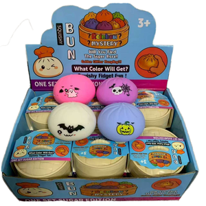 PRT Factory Direct Halloween Dumpling Squishy Custom Soft TPR Squeeze Decompression Food Stress Ball Sensory Fidget Unisex Toy - Product Image 1
