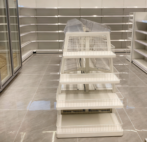 Estanterías de Exhibición para Tiendas, Góndolas de Supermercado, Color y Tamaño Personalizados de Fábrica, Color Blanco - Product Image 2