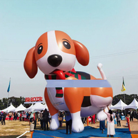 Ballon à l'hélium en PVC personnalisé OEM flotteur gonflable géant de parade de chiens pour la décoration d'événements gonflables publicitaires