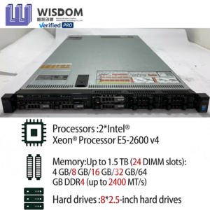 เซิร์ฟเวอร์แร็ค Poweredge R630 R640 R650 R660 ปรับปรุงใหม่ ประสิทธิภาพสูง พร้อมโปรเซสเซอร์ Xeon รองรับการจำลองการทำงาน (Virtualization) และ Private C - Product Image 4